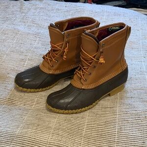 LL Bean GORE-TEX Tan and Brown Boots